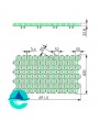 Решетка газонная Eco Standart РГ-70.40.3,2 - пластиковая зеленая