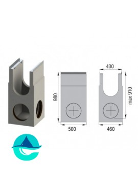 Пескоуловитель бетонный односекционный Sir 300 №20/0