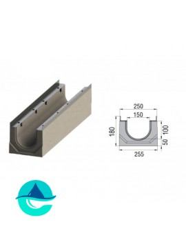 Лоток бетонный водоотводный ЛВК ВМ Sir 150 № 0/05