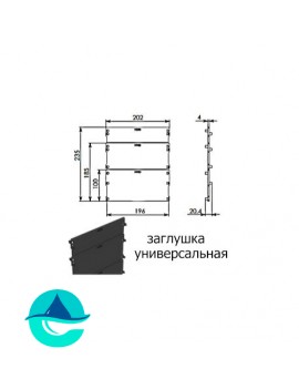 DN150 заглушка пластиковая Gidrolica Standart