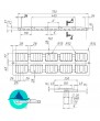 750х250 решетка чугунная водоприемная кл. D