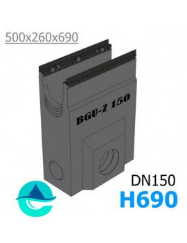 DN150 BGU-Z пескоуловитель бетонный 