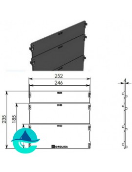 DN200 заглушка пластиковая Gidrolica Standart