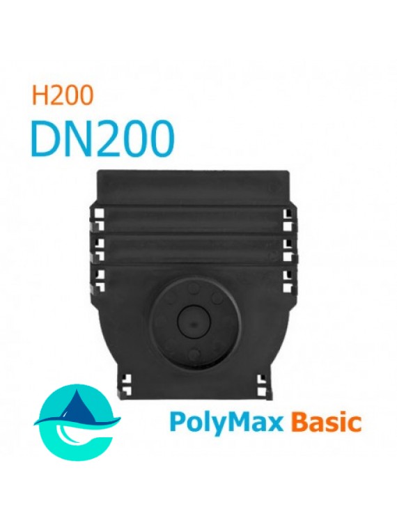 Заглушка пластиковая для лотков PolyMax DN200 H200