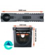 Лоток водоотводный PolyMax Drive DN150 H216 с решеткой, кл. D